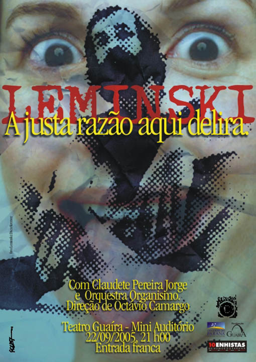 Cartaz Leminski Delira